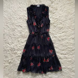 Suzy Shier Ruffle Sleeveless Dress